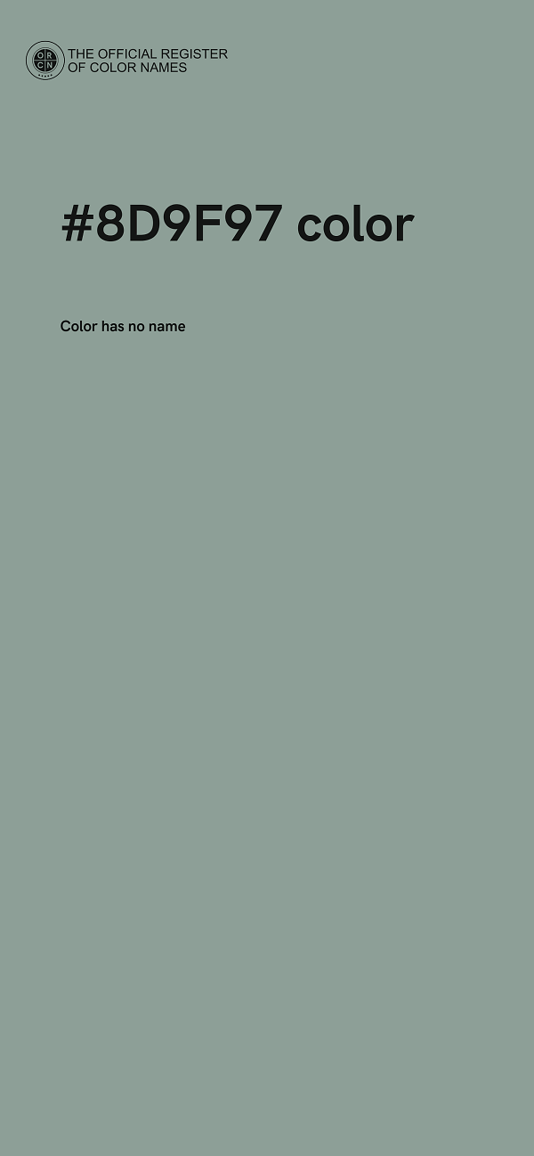 #8D9F97 color image