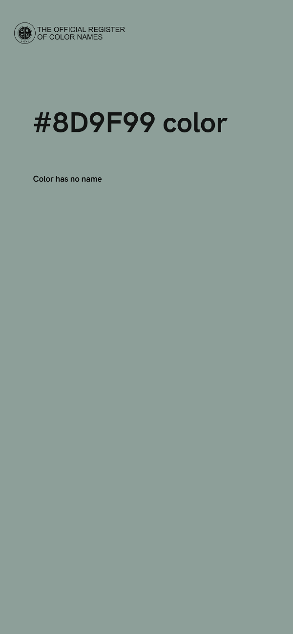#8D9F99 color image