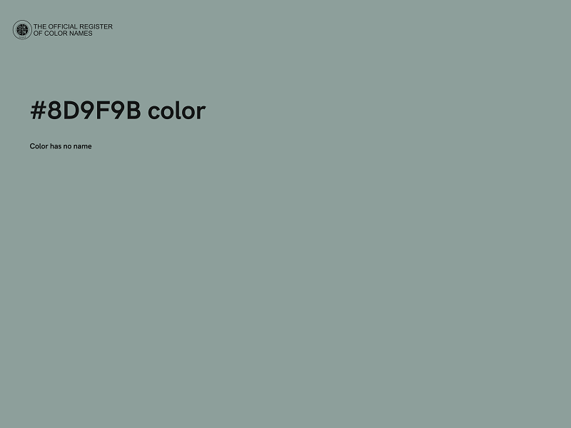 #8D9F9B color image