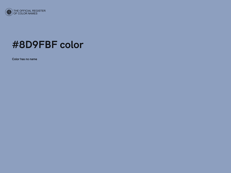 #8D9FBF color image