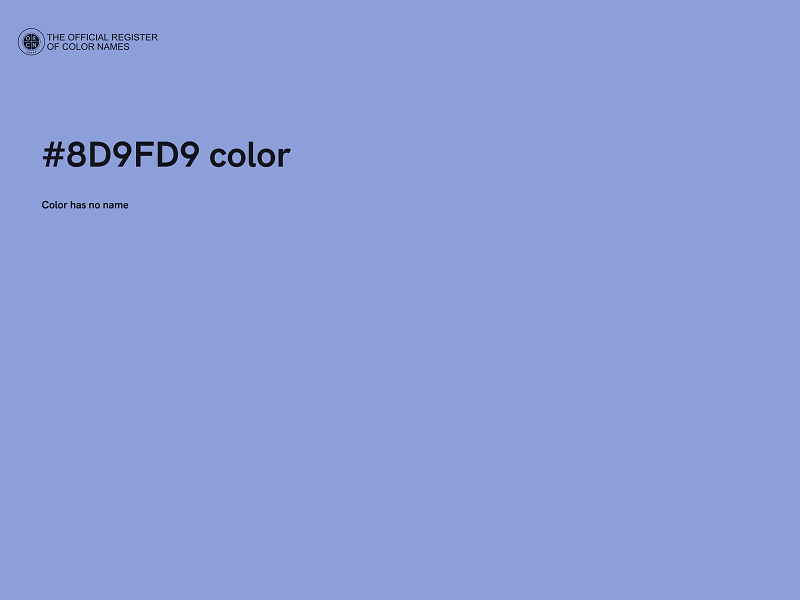 #8D9FD9 color image