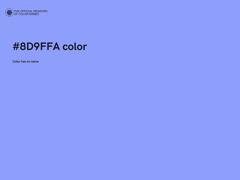 #8D9FFA color image