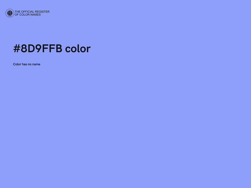 #8D9FFB color image