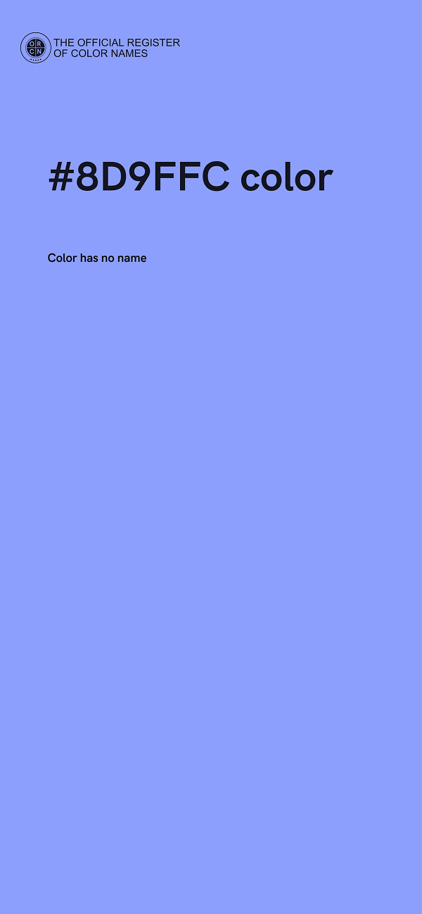#8D9FFC color image