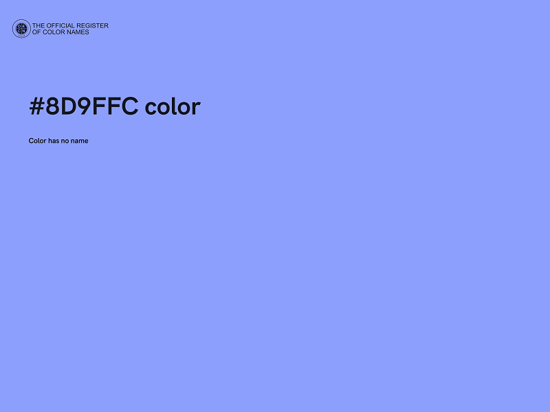 #8D9FFC color image