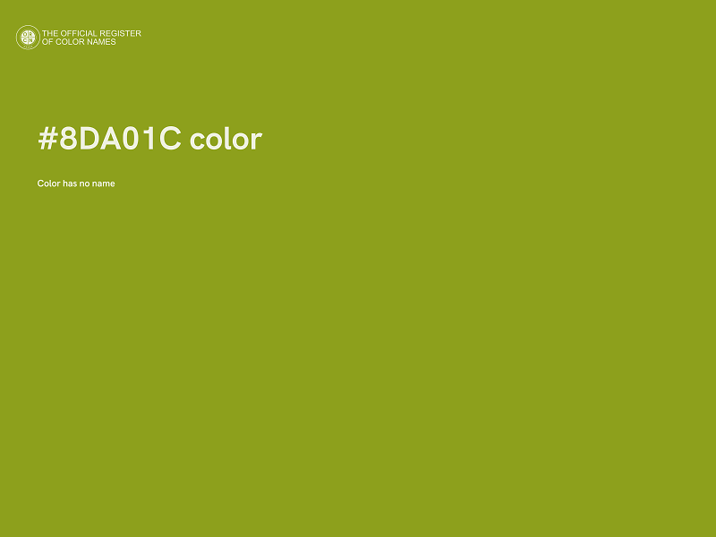 #8DA01C color image