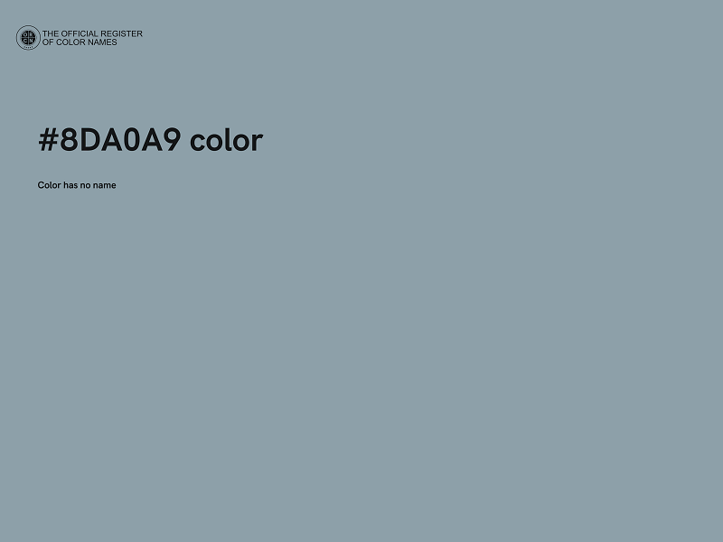 #8DA0A9 color image