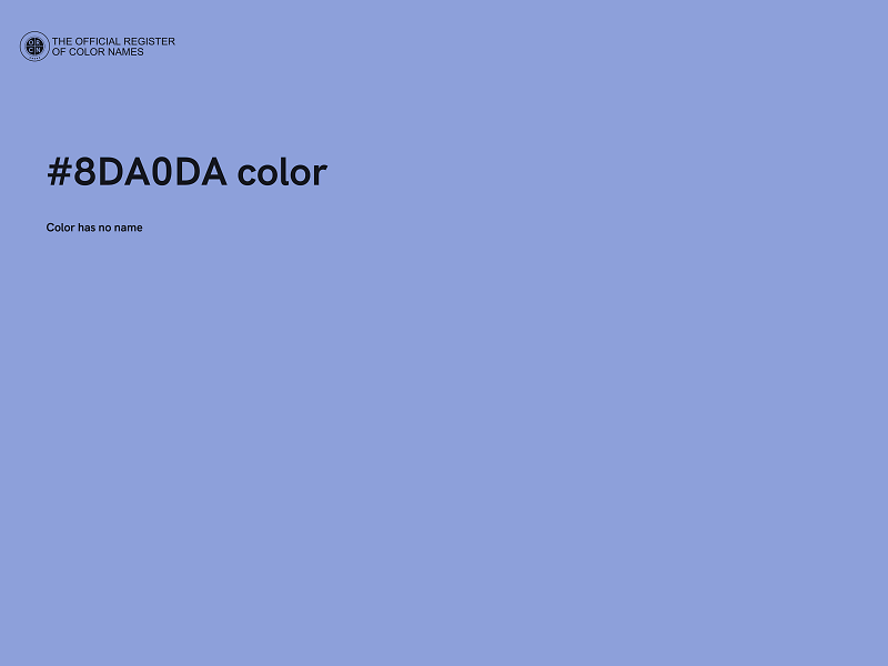 #8DA0DA color image