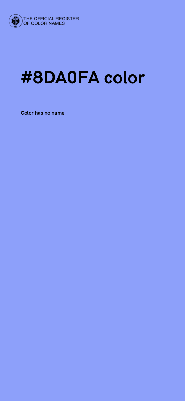 #8DA0FA color image