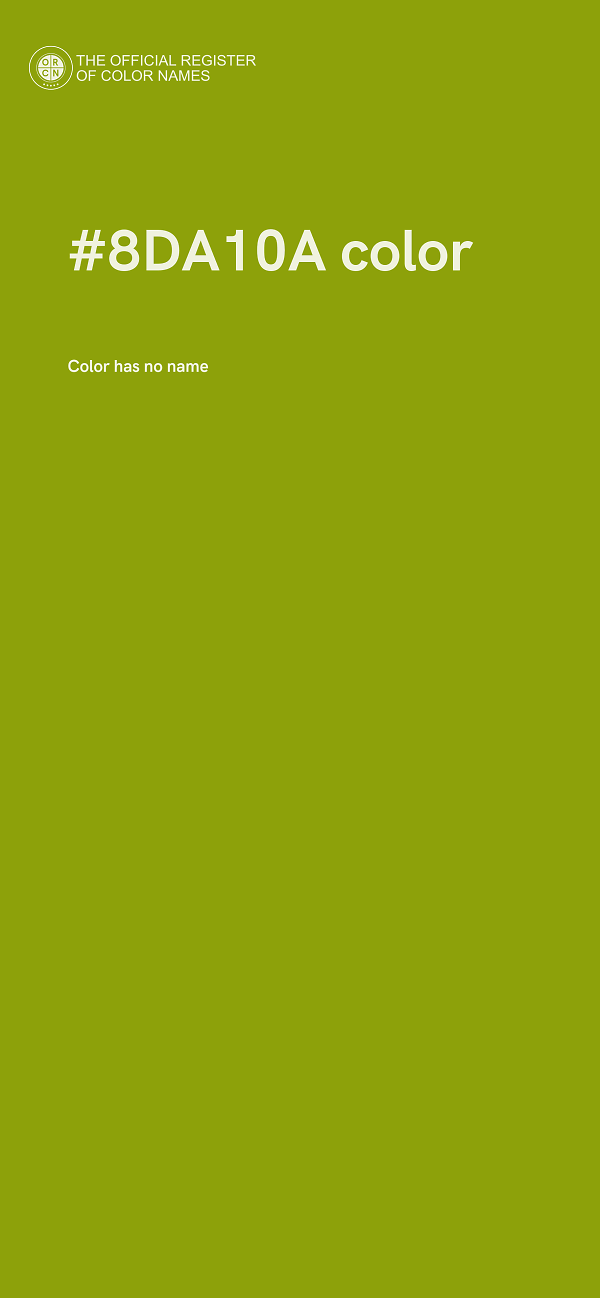 #8DA10A color image