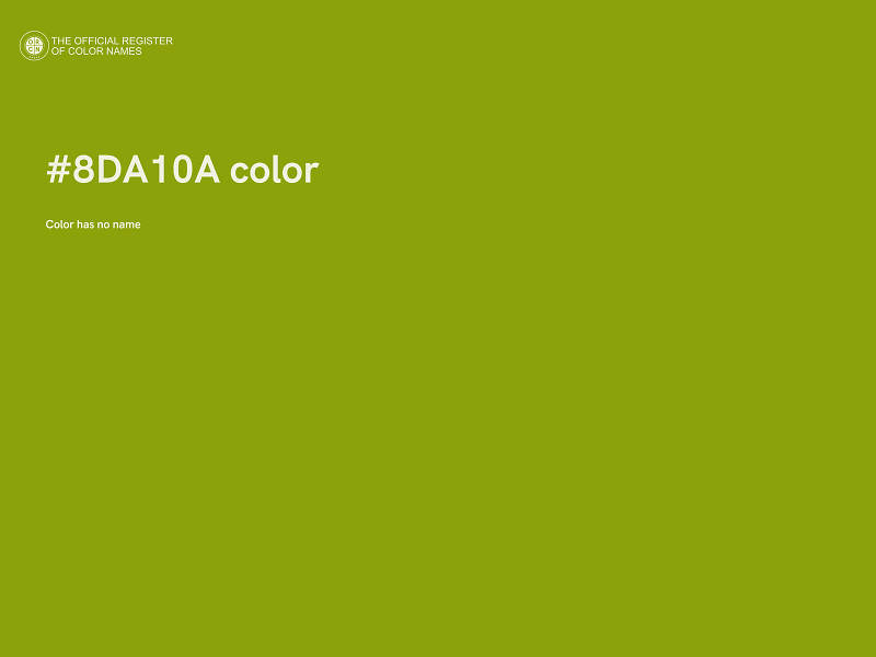 #8DA10A color image