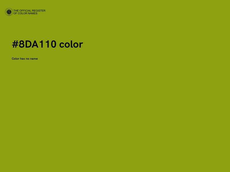 #8DA110 color image