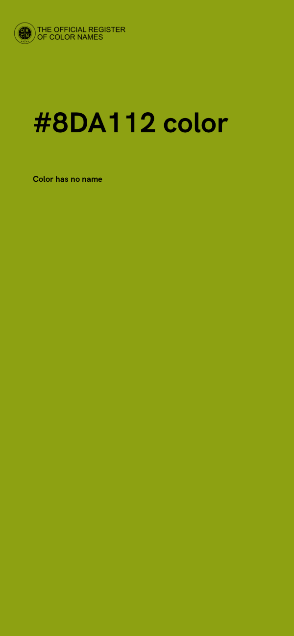 #8DA112 color image
