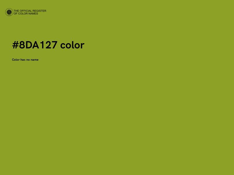 #8DA127 color image