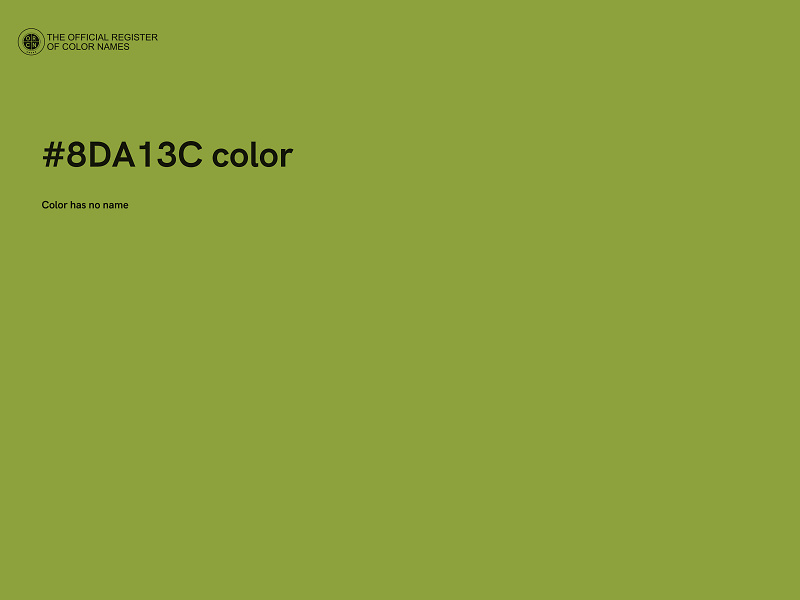 #8DA13C color image