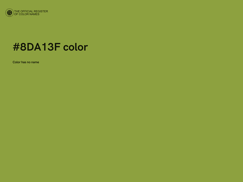 #8DA13F color image