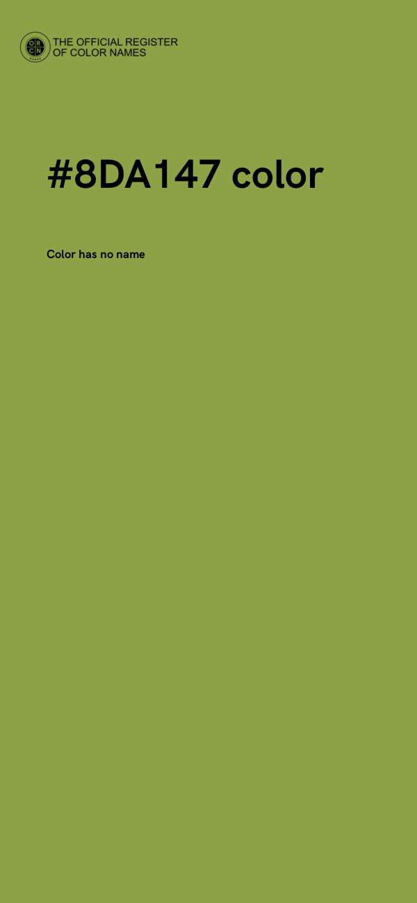 #8DA147 color image