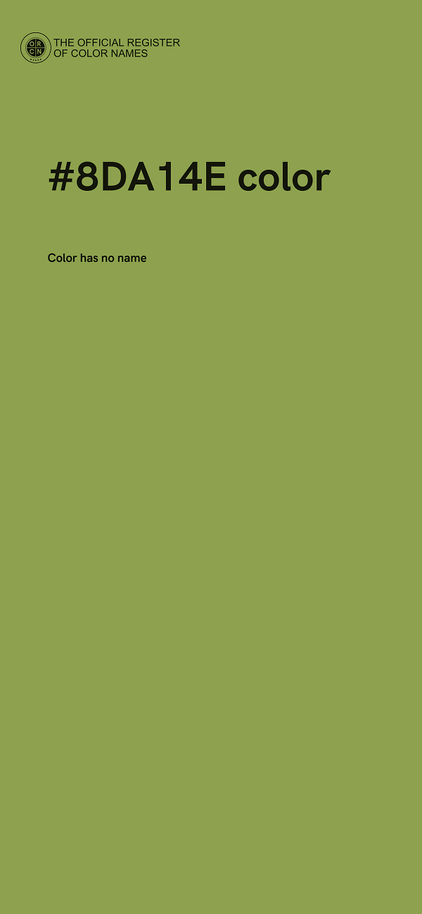 #8DA14E color image