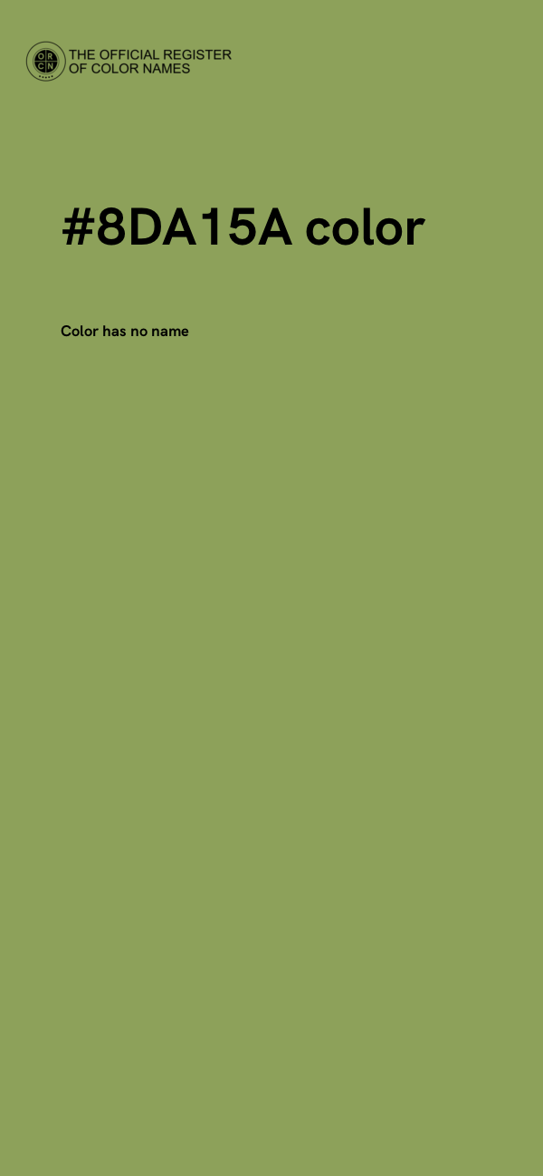 #8DA15A color image