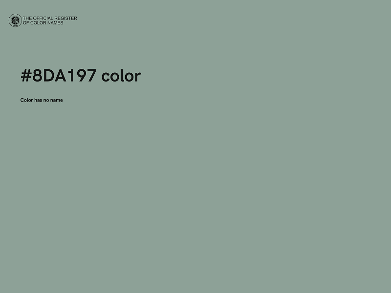 #8DA197 color image
