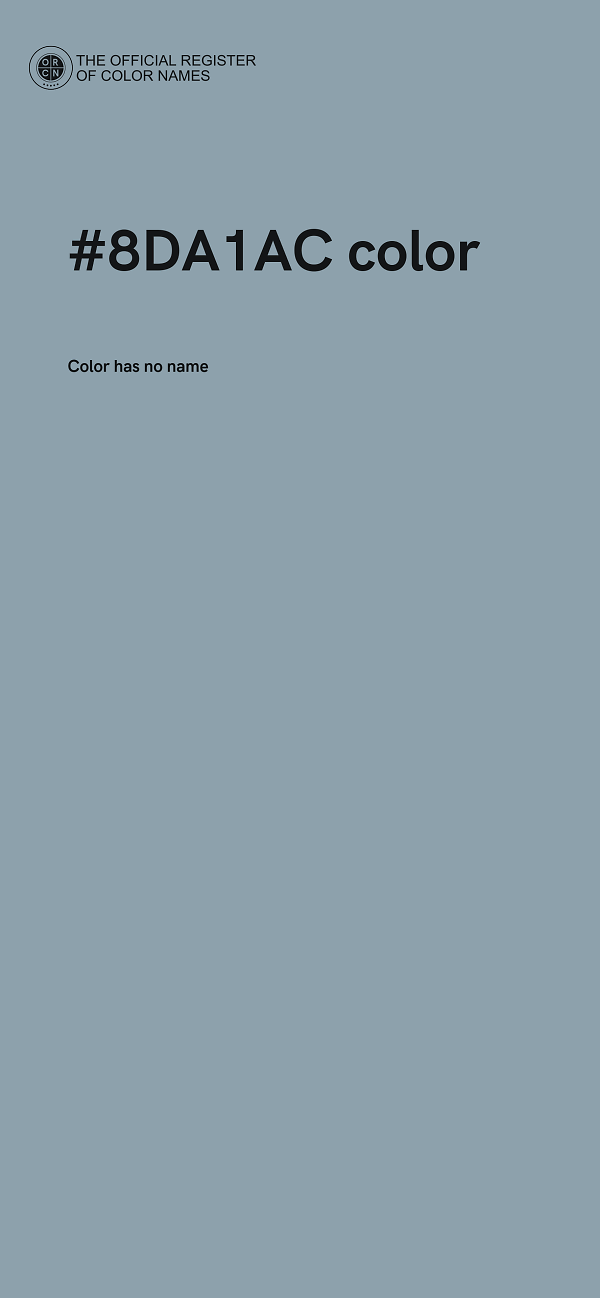 #8DA1AC color image