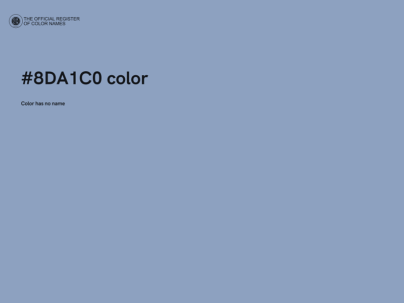 #8DA1C0 color image