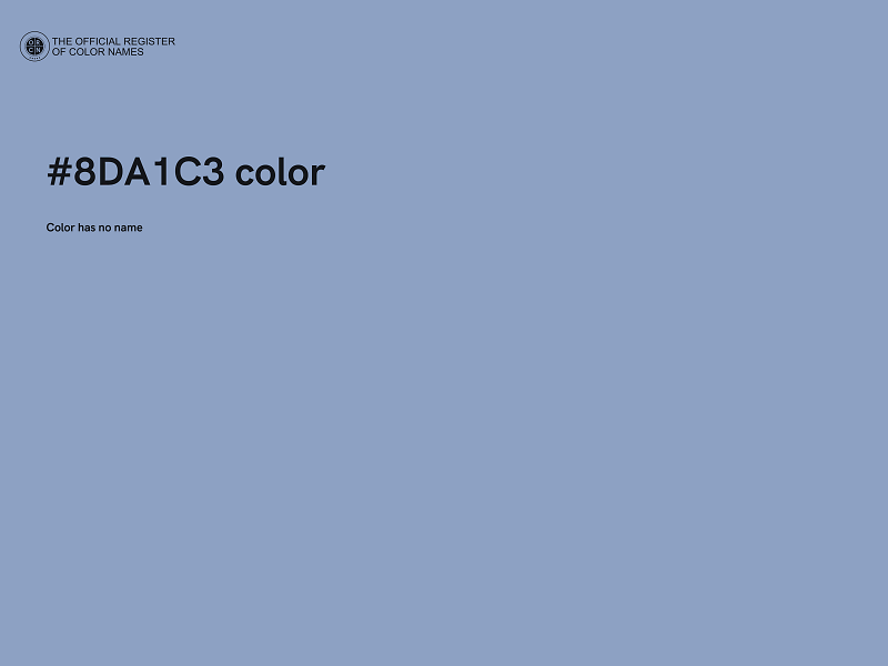 #8DA1C3 color image