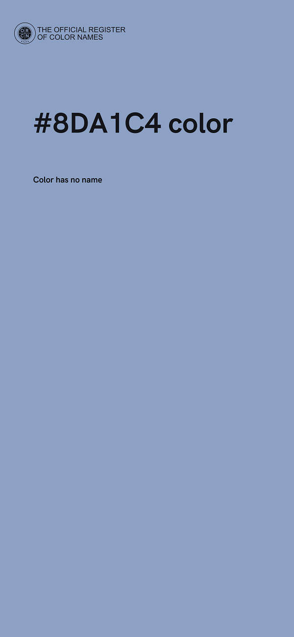 #8DA1C4 color image