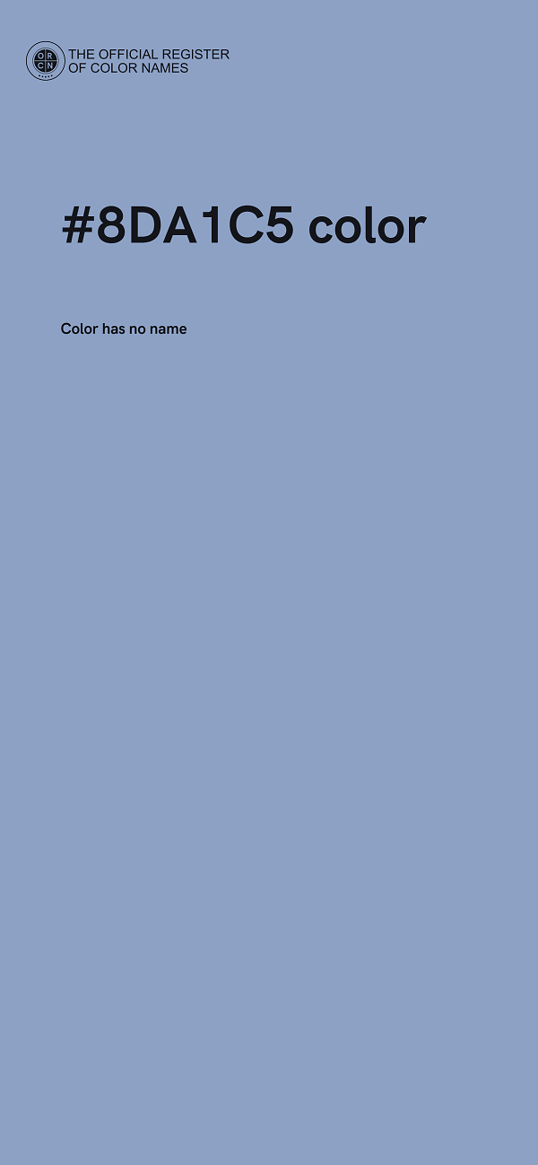 #8DA1C5 color image