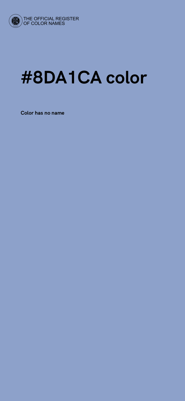 #8DA1CA color image