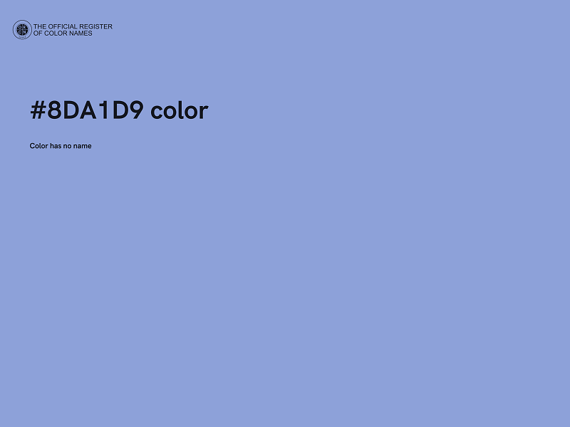 #8DA1D9 color image