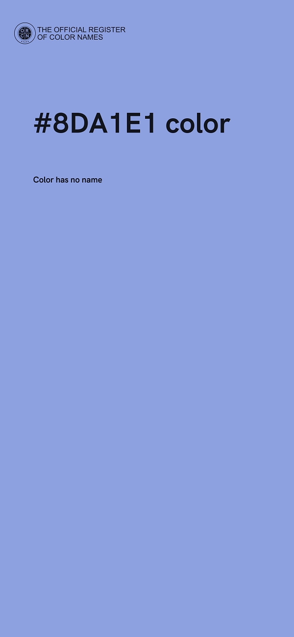#8DA1E1 color image