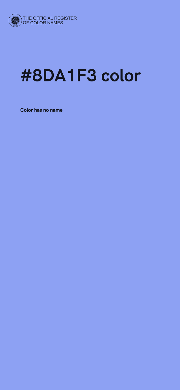 #8DA1F3 color image