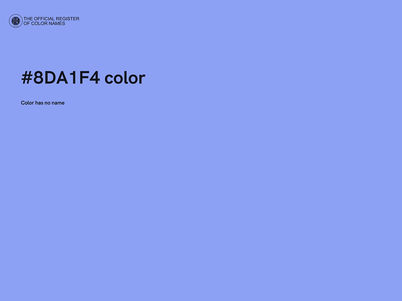 #8DA1F4 color image