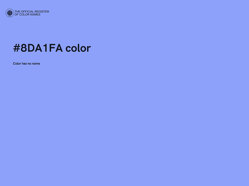 #8DA1FA color image