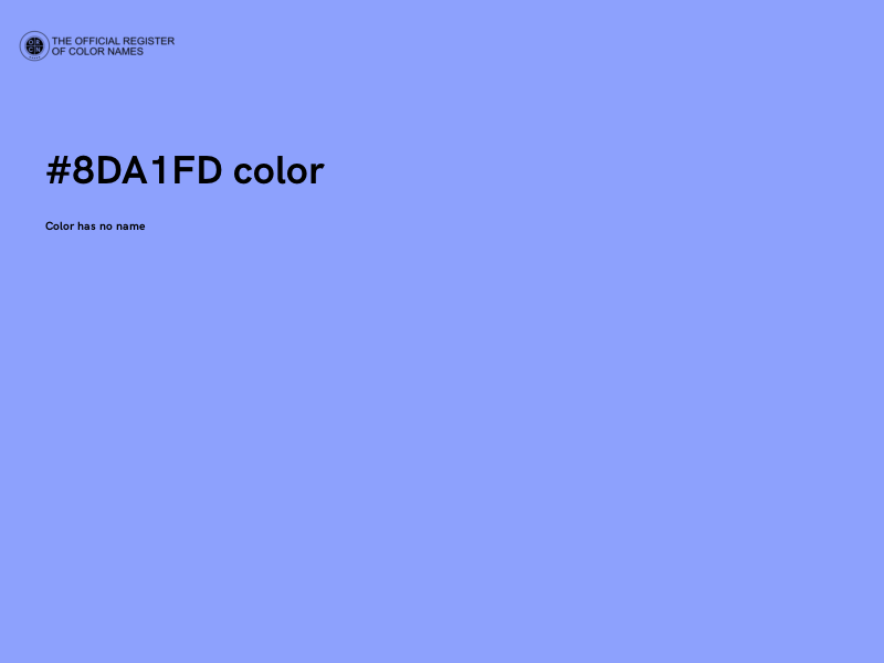 #8DA1FD color image