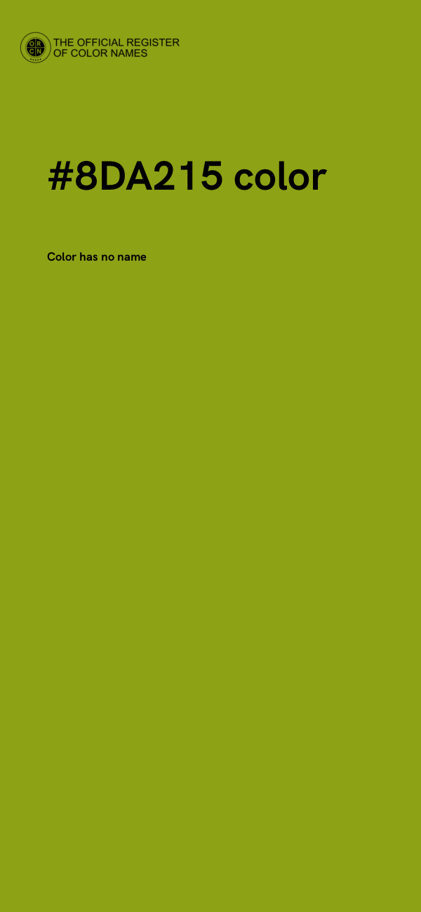 #8DA215 color image
