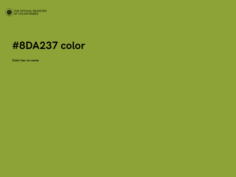 #8DA237 color image
