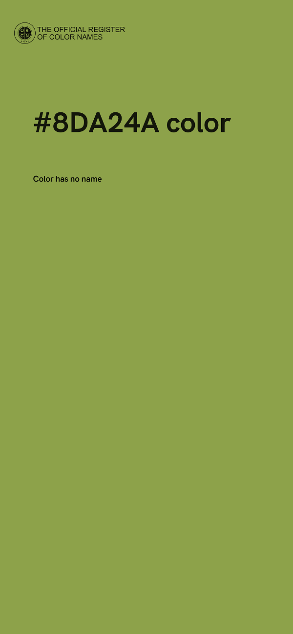 #8DA24A color image