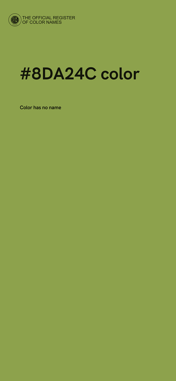 #8DA24C color image