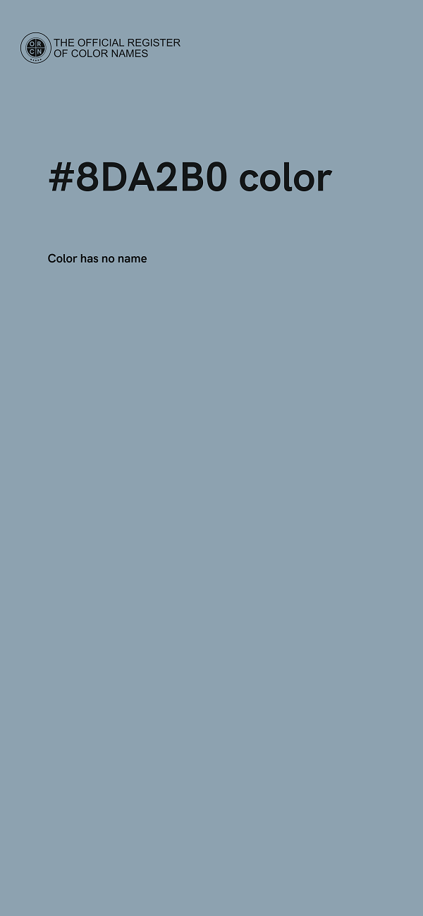 #8DA2B0 color image