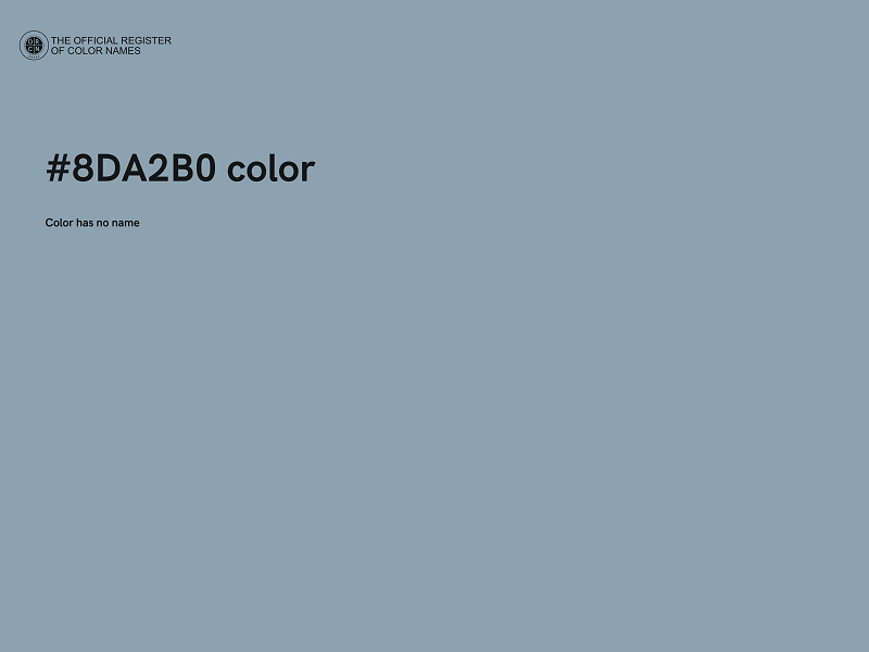 #8DA2B0 color image