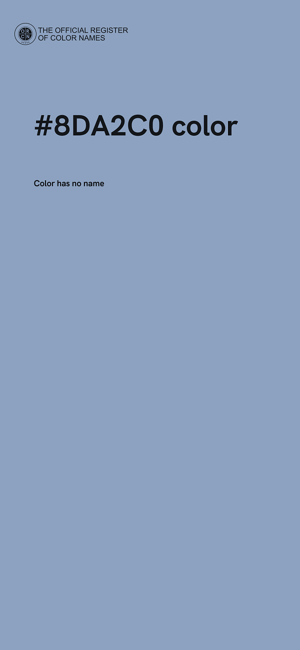 #8DA2C0 color image