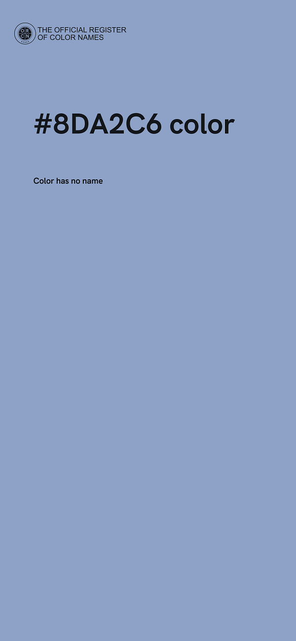 #8DA2C6 color image