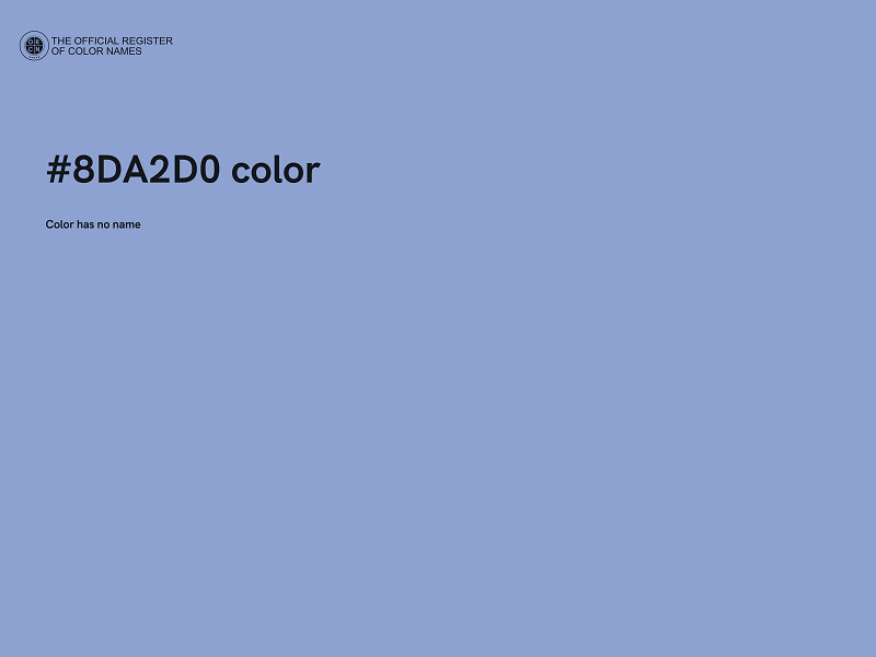 #8DA2D0 color image