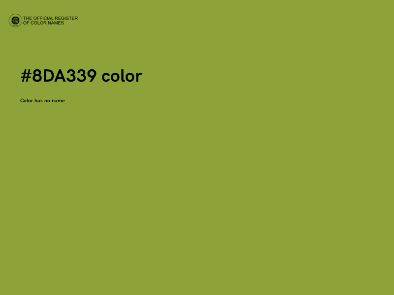 #8DA339 color image