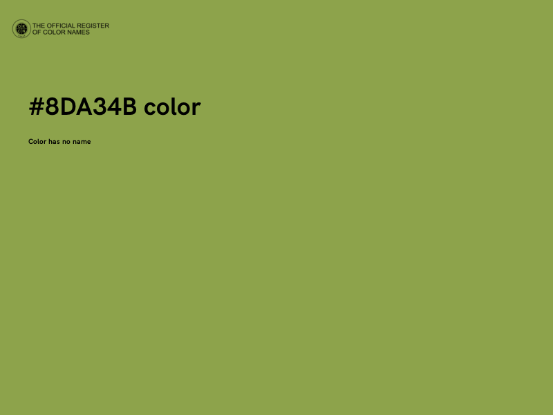 #8DA34B color image