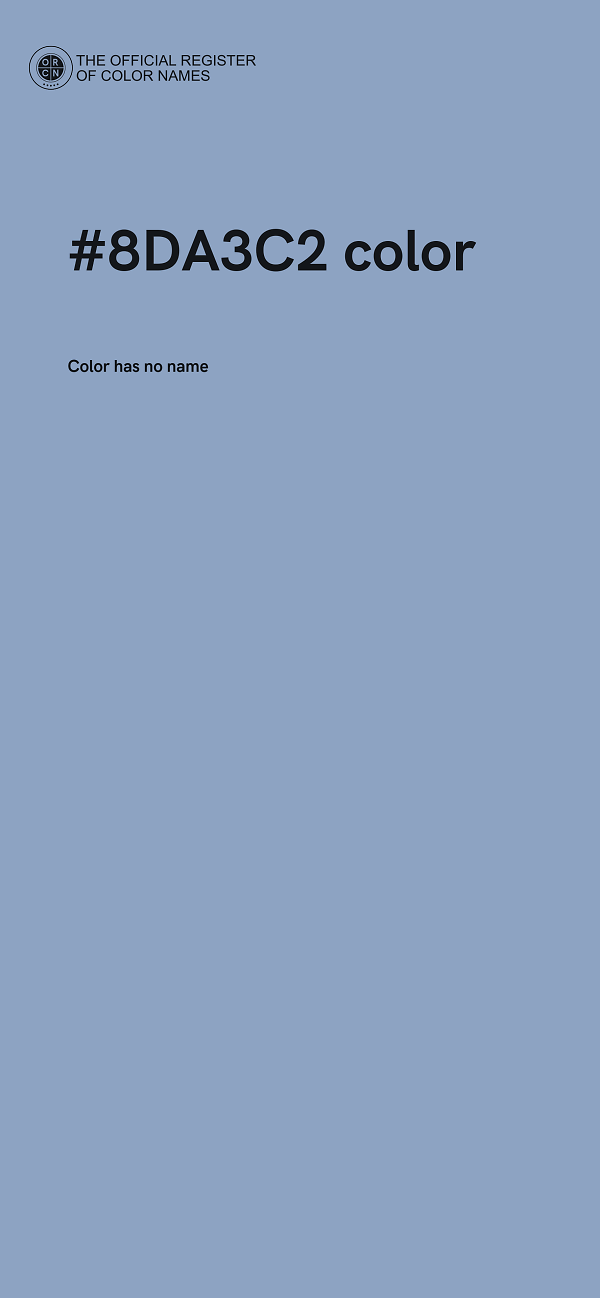#8DA3C2 color image