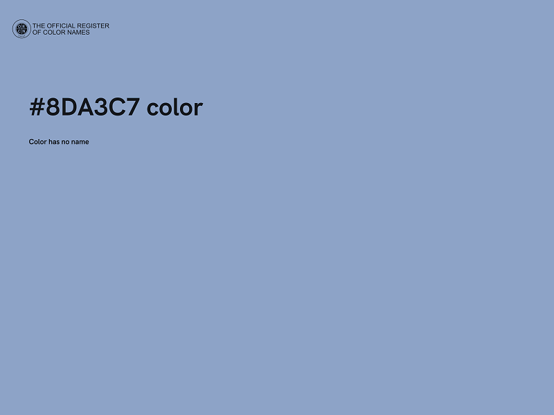 #8DA3C7 color image