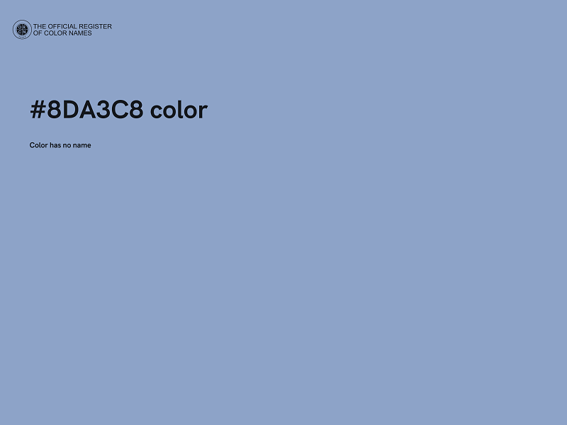 #8DA3C8 color image